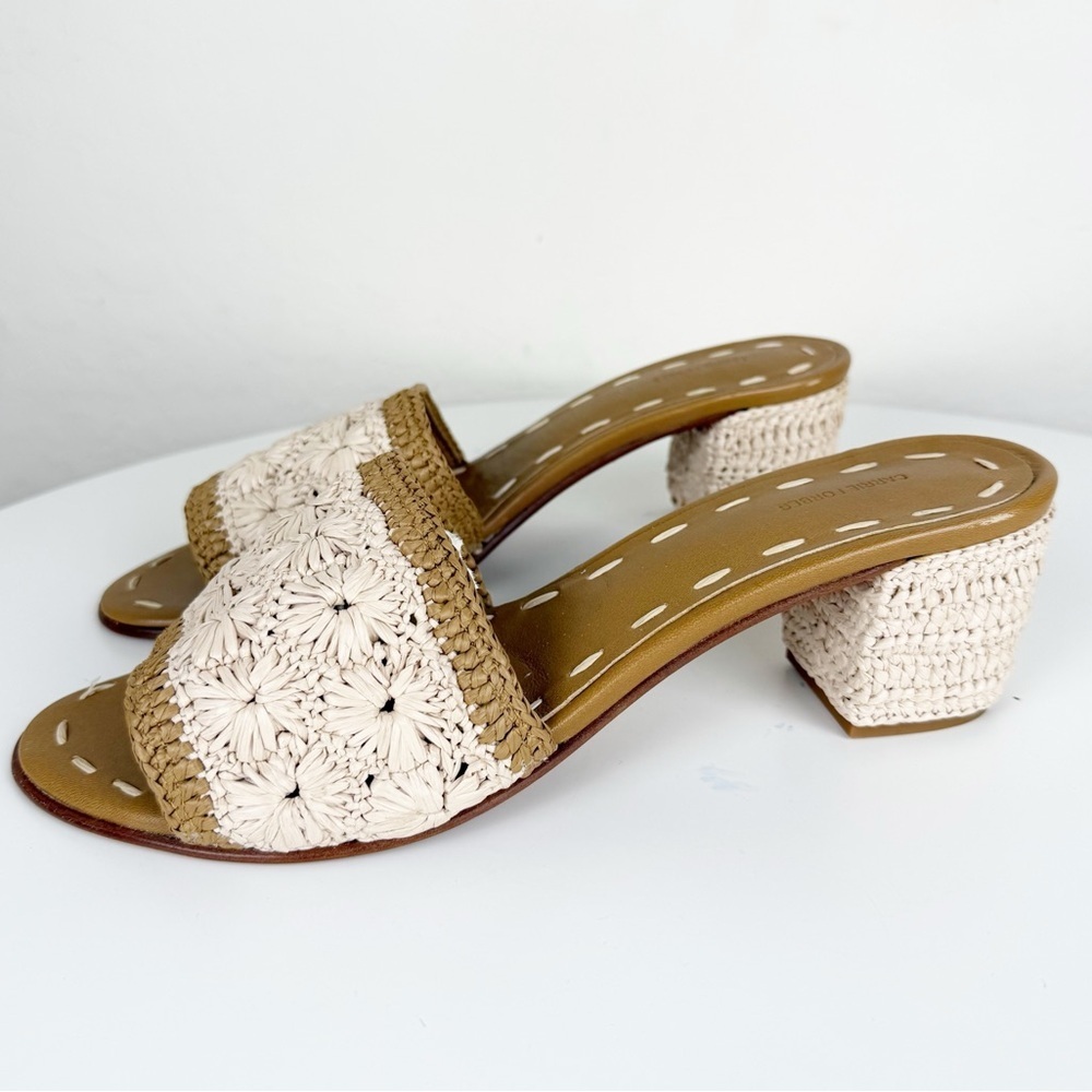 CARRIE FORBES Abdel Raffia Mules - Picture 2 of 14